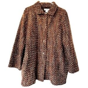 Women's JESSICA LONDON Cardigan Sweater / Overcoat. Size 1x.